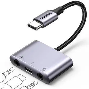 UGREEN USB C to 3.5mm Audio Adapter 3 in 1 Charger and Headphone Splitter UGREEN USB C to 3.5mm Audio Adapter 3 in 1 Charger and Headphone Splitter