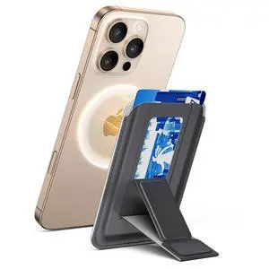 UGREEN for Magsafe Wallet, Upgrade Magnetic Wallet for iPhone with Finger Loop Grip, Adjustable Stand Compatible with iPhone 17 16 15 14 13 12 Series (Mini Not Included) Black UGREEN for Magsafe Wallet, Upgrade Magnetic Wallet for iPhone with Finger Loop Grip, Adjustable Stand Compatible with iPhone 17 16 15 14 13 12 Series (Mini Not Included) Black