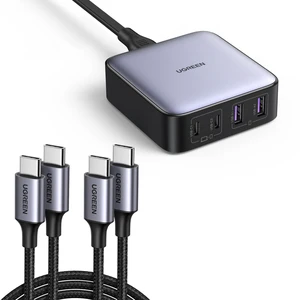 UGREEN Nexode 65W USB C Charger Desktop Bundle with 60W 2 Pack USB C Cable UGREEN Nexode 65W USB C Charger Desktop Bundle with 60W 2 Pack USB C Cable