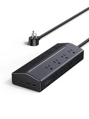 UGREEN 65W 20-in-1 GaN Surge Protector Power Strip, 5ft Extension Cord UGREEN 65W 20-in-1 GaN Surge Protector Power Strip, 5ft Extension Cord
