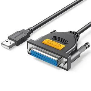 UGREEN USB Male to DB25 Female Parallel (25 Pin) Printer Cable Adapter 6FT UGREEN USB Male to DB25 Female Parallel (25 Pin) Printer Cable Adapter 6FT