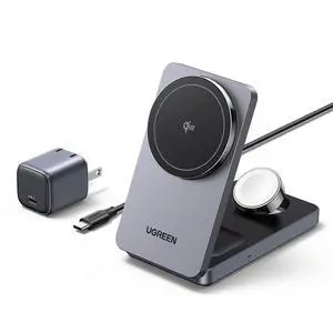 UGREEN MagFlow Qi2 15W 3-in-1 Foldable Charging Station UGREEN MagFlow Qi2 15W 3-in-1 Foldable Charging Station