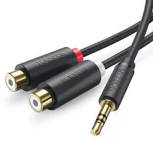 UGREEN 3.5mm Male to 2 RCA Female Stereo Audio Y Splitter Cable 0.8ft UGREEN 3.5mm Male to 2 RCA Female Stereo Audio Y Splitter Cable 0.8ft