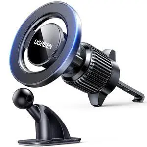 UGREEN Car Phone Mount for Magsafe Magnetic Phone Holder Car Air Vent Dashboard Car Accessories Compatible with iPhone 17 16 15 14 13 12 Pro Max, Strongest Magnet Black UGREEN Car Phone Mount for Magsafe Magnetic Phone Holder Car Air Vent Dashboard Car Accessories Compatible with iPhone 17 16 15 14 13 12 Pro Max, Strongest Magnet Black
