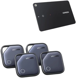 UGREEN FineTrack (iOS Only) Air Tracker Tags 4 Pack Bundle with Wallet Tracker Card Compatible with Apple Find My UGREEN FineTrack (iOS Only) Air Tracker Tags 4 Pack Bundle with Wallet Tracker Card Compatible with Apple Find My
