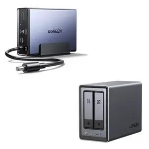 UGREEN NAS DXP2800 & US3000 UPS 12000mAh Uninterruptible Battery Power Supply Bundle NAS DXP2800 2-Bay with 80TB Storage Capacity UGREEN NAS DXP2800 & US3000 UPS 12000mAh Uninterruptible Battery Power Supply Bundle NAS DXP2800 2-Bay with 80TB Storage Capacity