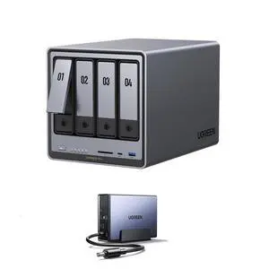 UGREEN DXP4800 Pro & US3000, 12000mAh Uninterruptible Battery Power Supply Bundle NAS DXP4800 Pro 4-Bay Desktop NAS with144TB Storage Capacity. UGREEN DXP4800 Pro & US3000, 12000mAh Uninterruptible Battery Power Supply Bundle NAS DXP4800 Pro 4-Bay Desktop NAS with144TB Storage Capacity.