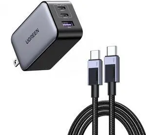 UGREEN 65W USB C Charger Bundle with 3.3ft USB C Cable 100W USB C to USB C Cable Fast Charging, Type C Cord USB C Charger Cable Compatible with iPhone 15/15 Pro/15 Pro Max UGREEN 65W USB C Charger Bundle with 3.3ft USB C Cable 100W USB C to USB C Cable Fast Charging, Type C Cord USB C Charger Cable Compatible with iPhone 15/15 Pro/15 Pro Max