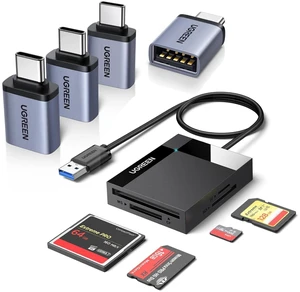 UGREEN USB C to USB Adapter 4 Pack +USB A SD Card Reader UGREEN USB C to USB Adapter 4 Pack +USB A SD Card Reader