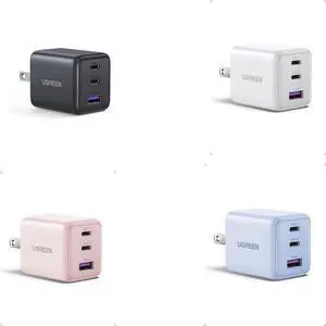 UGREEN 4-Pack Charger Bundle, Multi-Color Set (Black, White, Pink, Blue), Same Specification Charging Devices, Universal USB-C Compatible Charging Solution for Phones and Devices UGREEN 4-Pack Charger Bundle, Multi-Color Set (Black, White, Pink, Blue), Same Specification Charging Devices, Universal USB-C Compatible Charging Solution for Phones and Devices