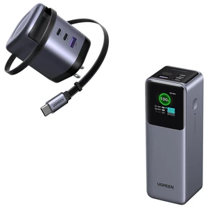 UGREEN Nexode Power Bank Bundle with Nexode 100W GaN USB C Retractable Charger with Built-in Cable UGREEN Nexode Power Bank Bundle with Nexode 100W GaN USB C Retractable Charger with Built-in Cable
