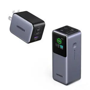 UGREEN Nexode Power Bank 20000mAh 130W Bundle with 65W USB C Charger Nexode X Series UGREEN Nexode Power Bank 20000mAh 130W Bundle with 65W USB C Charger Nexode X Series