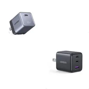 UGREEN 30W 3-Port Charger and 45W 1 Port Charger, GaN II Compact iPhone Charger Fast Charging, Type C Power Adapter for iPhone 17/16/15 Series, Galaxy S26/S25/24, iPad, MacBook Neo/Air UGREEN 30W 3-Port Charger and 45W 1 Port Charger, GaN II Compact iPhone Charger Fast Charging, Type C Power Adapter for iPhone 17/16/15 Series, Galaxy S26/S25/24, iPad, MacBook Neo/Air