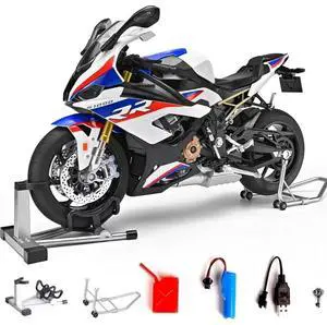 HTLNUZD 1/6 S1000RR Alloy Motorcycle Model with Light & Sound Effects, Ignition & Smoke Spray Simulation Desk Decor Adult Enthusiasts Gift HTLNUZD 1/6 S1000RR Alloy Motorcycle Model with Light & Sound Effects, Ignition & Smoke Spray Simulation Desk Decor Adult Enthusiasts Gift