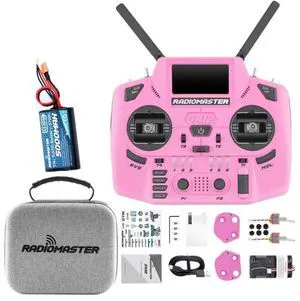 HTLNUZD Radiomaster GX12 Crush ELRS Radio Transmitter - 2.4G Dual 1W, Gemini Xrossband Mode2 (Pink+5000mah) HTLNUZD Radiomaster GX12 Crush ELRS Radio Transmitter - 2.4G Dual 1W, Gemini Xrossband Mode2 (Pink+5000mah)