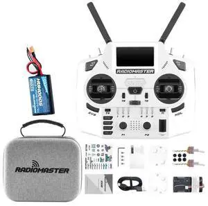 HTLNUZD Radiomaster GX12 Crush ELRS Radio Transmitter - 2.4G Dual 1W, Gemini Xrossband Mode2 (White+5000mah) HTLNUZD Radiomaster GX12 Crush ELRS Radio Transmitter - 2.4G Dual 1W, Gemini Xrossband Mode2 (White+5000mah)