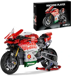 HTLNUZD Motorcycle V4 Building Blocks Set 883Pcs for Ducati Motorbike Model Kit Technical Racing Adult Holiday Gift (883 red white) HTLNUZD Motorcycle V4 Building Blocks Set 883Pcs for Ducati Motorbike Model Kit Technical Racing Adult Holiday Gift (883 red white)