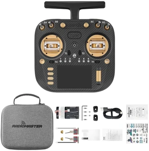 RadioMaster TX15 Max V5.0 16CH 2.4G RC Transmitter - ELRS, 3.5" IPS Touchscreen, AG02 CNC Hall Gimbals, Built-in Gyro & Mic, Supports OpenTX/EdgeTX, Mode 2 for FPV (TX15 MAX- Anodized Gold) RadioMaster TX15 Max V5.0 16CH 2.4G RC Transmitter - ELRS, 3.5" IPS Touchscreen, AG02 CNC Hall Gimbals, Built-in Gyro & Mic, Supports OpenTX/EdgeTX, Mode 2 for FPV (TX15 MAX- Anodized Gold)