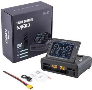 HTLNUZD ToolkitRC M8D Touch Screen Charger 2 Channel 1600W Fast Charging for 1-8S Lithium Batteries for FPV HTLNUZD ToolkitRC M8D Touch Screen Charger 2 Channel 1600W Fast Charging for 1-8S Lithium Batteries for FPV