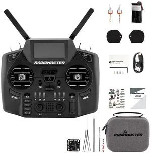 HTLNUZD Radiomaster GX12 ExpressLRS Dual-Band Gemini Xross Band Radio Controller with 3D Digital Hall Gimbal 2.4GHz/915MHz for FPV Drones RC Aircraft (GX12 M2-BDR4) HTLNUZD Radiomaster GX12 ExpressLRS Dual-Band Gemini Xross Band Radio Controller with 3D Digital Hall Gimbal 2.4GHz/915MHz for FPV Drones RC Aircraft (GX12 M2-BDR4)