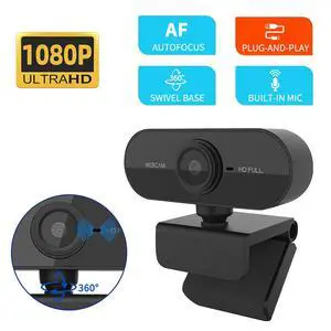 C1 USB Webcam 1080p HD with Built-in Microphone Plug-and-Play Driver-Free for Laptop Desktop All-in-One Live Streaming Online Classes Video Conferencing C1 USB Webcam 1080p HD with Built-in Microphone Plug-and-Play Driver-Free for Laptop Desktop All-in-One Live Streaming Online Classes Video Conferencing