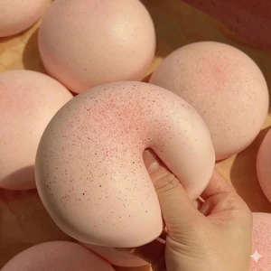 Pink Cheese Slow Rising Squishy, Sticky Bread Squishy Stress Ball,Foam Bread Butter Squishy Round for Adult Stress Relief Desk Decor Pink Cheese Slow Rising Squishy, Sticky Bread Squishy Stress Ball,Foam Bread Butter Squishy Round for Adult Stress Relief Desk Decor