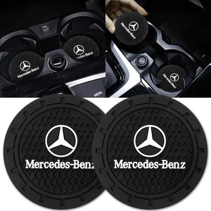 Car Cup Holder Coaster for Mercedes-Benz A-Class C-Class CLA CLS GLC GLE GLS Recessed Silicone Non-Slip Car Interior Accessories Drink Coaster 2.76in 2PC Black Car Cup Holder Coaster for Mercedes-Benz A-Class C-Class CLA CLS GLC GLE GLS Recessed Silicone Non-Slip Car Interior Accessories Drink Coaster 2.76in 2PC Black