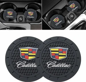 Car Cup Coaster for Cadillac Escalade CT4 CT5 CT6 ATS CTS SRX XT5 Silicone Cup Holder Coaster Interior Accessories 2.75in 2Pieces Car Cup Coaster for Cadillac Escalade CT4 CT5 CT6 ATS CTS SRX XT5 Silicone Cup Holder Coaster Interior Accessories 2.75in 2Pieces