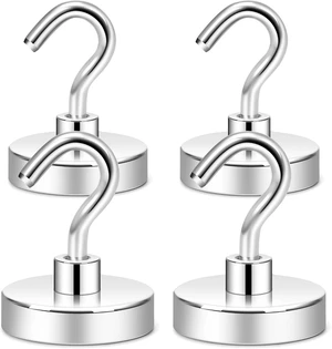 Neosmuk Magnetic Hooks for Cruise Cabins,130lb Heavy Duty,Silver,4 Pack,Heavy Duty Strong Magnet Hook, Cruise Essentials 2026 for Hanging, Metal Wall Refrigerator Hangers Neosmuk Magnetic Hooks for Cruise Cabins,130lb Heavy Duty,Silver,4 Pack,Heavy Duty Strong Magnet Hook, Cruise Essentials 2026 for Hanging, Metal Wall Refrigerator Hangers