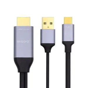 xiwai Reversible HDMI to USB-C Cable 4K, HDMI 1.4 Source to USB 3.1 Type C Male HDTV Cord for for Laptop Monitor 1.8m xiwai Reversible HDMI to USB-C Cable 4K, HDMI 1.4 Source to USB 3.1 Type C Male HDTV Cord for for Laptop Monitor 1.8m