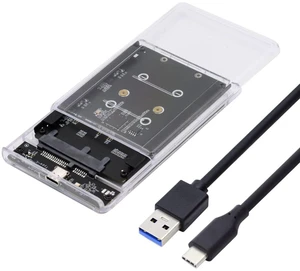 xiwai Dual NGFF B+M-Key M.2 SSD Card JOBD Raid0 Span Bridge to USB3.0 Type-C USB-C 2.5inch SATA Combo Enclosure xiwai Dual NGFF B+M-Key M.2 SSD Card JOBD Raid0 Span Bridge to USB3.0 Type-C USB-C 2.5inch SATA Combo Enclosure