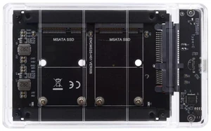 Xiwai Dual MSATA Mini-SATA SSD Card JBOD Raid0 Span Bridge to USB3.0 Type-C USB-C 2.5inch SATA Combo Enclosure Xiwai Dual MSATA Mini-SATA SSD Card JBOD Raid0 Span Bridge to USB3.0 Type-C USB-C 2.5inch SATA Combo Enclosure