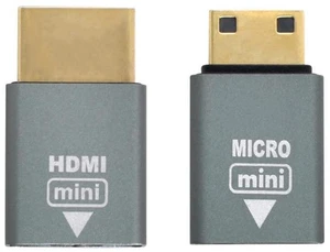 xiwai 2pcs/Set Compatible Micro HDMI Female to Mini Male & HDMI 1.4 Male Adapter 4K@60hz xiwai 2pcs/Set Compatible Micro HDMI Female to Mini Male & HDMI 1.4 Male Adapter 4K@60hz