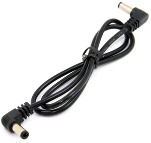 JSER DC Power 5.5 x 2.1mm/2.5mm Male to 5.5 2.1/2.5mm Male Plug Cable Right Angled 90 Degree 1.97ft for JSER DC Power 5.5 x 2.1mm/2.5mm Male to 5.5 2.1/2.5mm Male Plug Cable Right Angled 90 Degree 1.97ft for