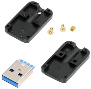 xiwai USB DIY Kit USB 3.0 Type-A Male Plug Connector Welding Solder Type Aluminum Alloy Shell Black Customization Replacement Repair for 6.0mm Cable xiwai USB DIY Kit USB 3.0 Type-A Male Plug Connector Welding Solder Type Aluminum Alloy Shell Black Customization Replacement Repair for 6.0mm Cable