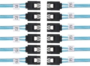 xiwai Internal 6 SATA 7pin to 6 SATA 7pin Target SSD Hard Disk 6Gbps Data Server Raid Cable xiwai Internal 6 SATA 7pin to 6 SATA 7pin Target SSD Hard Disk 6Gbps Data Server Raid Cable