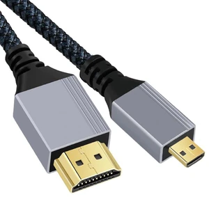 xiwai High Speed HDMI 2.0 Male to Micro HDMI Type-D Male 4K 60hz Cable with Sleeve Straight Connector for HDTV Computer Laptop Monitor 200cm xiwai High Speed HDMI 2.0 Male to Micro HDMI Type-D Male 4K 60hz Cable with Sleeve Straight Connector for HDTV Computer Laptop Monitor 200cm