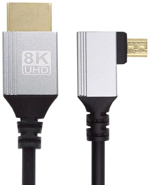 xiwai Left Angled HDTV 90 Degree Micro HDMI 2.1 Ultra Thin Cable 8K 4K Hyper Super Flexible Slim Cord Type-A to Type-D for Camera Monitor, 0.5m/1.5ft xiwai Left Angled HDTV 90 Degree Micro HDMI 2.1 Ultra Thin Cable 8K 4K Hyper Super Flexible Slim Cord Type-A to Type-D for Camera Monitor, 0.5m/1.5ft