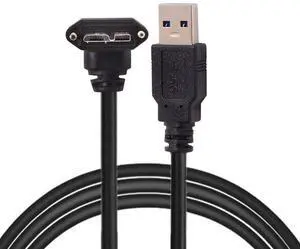 1.2m 90 Degree Up Angled Micro USB Screw Mount to 3.0 Data Cable for Industrial Camera 1.2m 90 Degree Up Angled Micro USB Screw Mount to 3.0 Data Cable for Industrial Camera