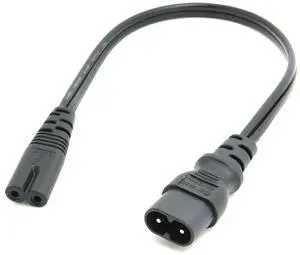 Chenyang IEC 60320 C8 Plug to C7 Receptacle Male to Female Extension Power Supply Main Adapter Cable 30cm Chenyang IEC 60320 C8 Plug to C7 Receptacle Male to Female Extension Power Supply Main Adapter Cable 30cm