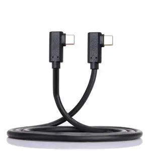 USB-C Type-C to Type-C Cable Gen2 10Gbps 65W Dual 90 Degree Left Right Angled Type 1M USB-C Type-C to Type-C Cable Gen2 10Gbps 65W Dual 90 Degree Left Right Angled Type 1M