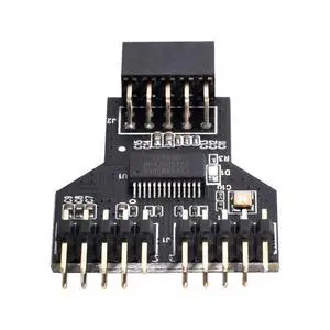 Motherboard 9pin USB 2.0 Header 1 to 2 Female Extension HUB Connector Adapter Port Multilier Motherboard 9pin USB 2.0 Header 1 to 2 Female Extension HUB Connector Adapter Port Multilier