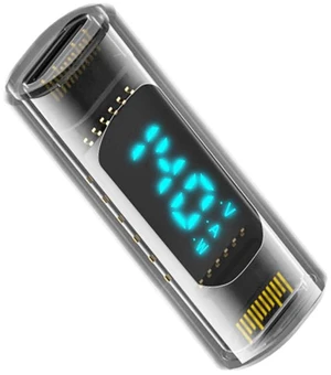 xiwai USB4.0 Type-C Digital Display USB-C Female to Female Extension Adapter 40Gbps 140W Current Voltage Monitoring Tester Detector Smart LED Display xiwai USB4.0 Type-C Digital Display USB-C Female to Female Extension Adapter 40Gbps 140W Current Voltage Monitoring Tester Detector Smart LED Display