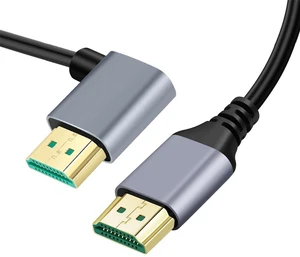 xiwai 8K HDMI 2.1 Ultra Thin HDTV Cable 1m 4K Hyper Super Flexible Slim Cord Left Angled 90 Degree Type-A Male to Male for Computer HDTV Projector Home Theatre xiwai 8K HDMI 2.1 Ultra Thin HDTV Cable 1m 4K Hyper Super Flexible Slim Cord Left Angled 90 Degree Type-A Male to Male for Computer HDTV Projector Home Theatre