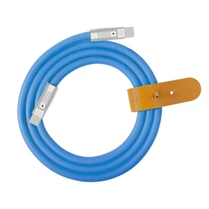 xiwai 120W Power Type C USB-C to USB-C Liquid Silicone Ultra Soft USB2.0 Data Blue Cable Fast Charge for Laptop Tablet Phone 2M xiwai 120W Power Type C USB-C to USB-C Liquid Silicone Ultra Soft USB2.0 Data Blue Cable Fast Charge for Laptop Tablet Phone 2M