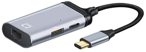 xiwai USB-C Type-C USB3.1 to 1000Mbps Gigabit Ethernet Network LAN Adapter with Female PD Power Port xiwai USB-C Type-C USB3.1 to 1000Mbps Gigabit Ethernet Network LAN Adapter with Female PD Power Port