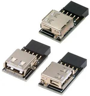xiwai 3pcs/Set USB 2.0 Front Panel Adapter Extend 9Pin/10Pin Motherboard Female to Single USB Type A Female 90 Degree Vertical Angled Header Extension Adapter xiwai 3pcs/Set USB 2.0 Front Panel Adapter Extend 9Pin/10Pin Motherboard Female to Single USB Type A Female 90 Degree Vertical Angled Header Extension Adapter