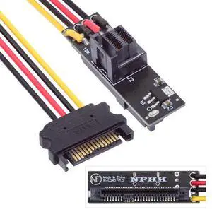 xiwai Hard Disk Drive Converter SFF-8643 PCI-E 4.0 Female to SFF-8639 U.2 U.3 NVME PCIe PCI-Express SSD Adapter Card with SATA 5V+12V Power Cable for Mainboard xiwai Hard Disk Drive Converter SFF-8643 PCI-E 4.0 Female to SFF-8639 U.2 U.3 NVME PCIe PCI-Express SSD Adapter Card with SATA 5V+12V Power Cable for Mainboard