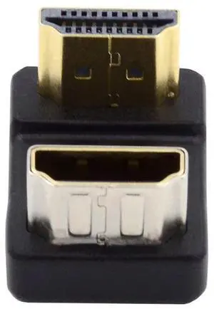 xiwai 4K Standard HDMI 1.4 Male Type-A to HDMI Female Converter, Port Savers Down 360 Degree Opposite U Shape Back Angled Extension Adapter xiwai 4K Standard HDMI 1.4 Male Type-A to HDMI Female Converter, Port Savers Down 360 Degree Opposite U Shape Back Angled Extension Adapter