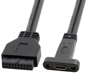 xiwai Type-C Female Cable Single Port USB 3.1 Type C USB-C Female to USB 3.0 Motherboard 19pin Header Cable xiwai Type-C Female Cable Single Port USB 3.1 Type C USB-C Female to USB 3.0 Motherboard 19pin Header Cable